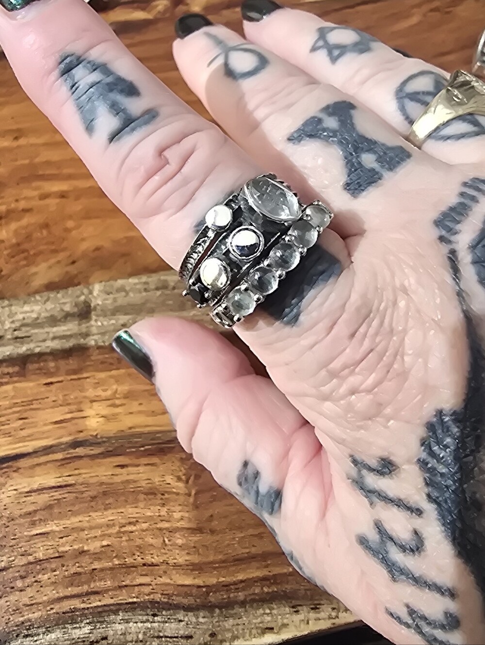 Evil Pawn Jewlery Saturn Stacking Ring